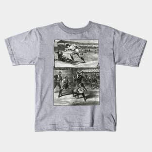 Vintage Sports, Victorian Women's Baseball Teams Kids T-Shirt